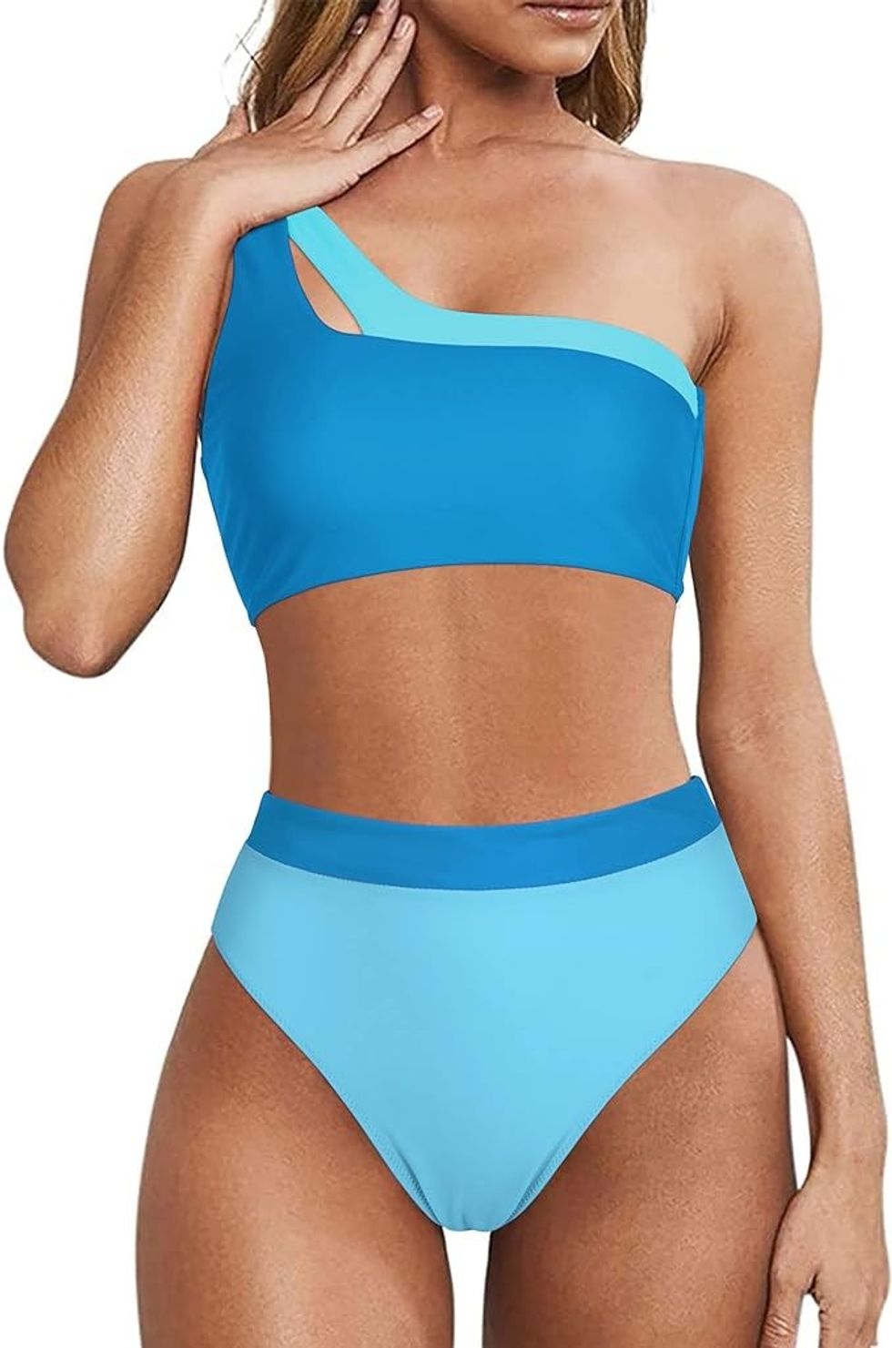 Mooslover One Shoulder High-Waisted Bikini