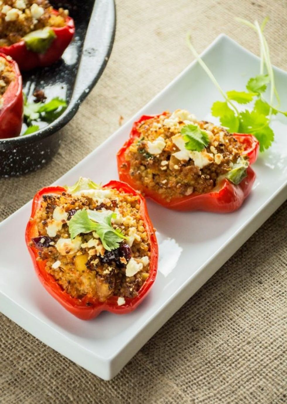 Moroccan Quinoa Stuffed Peppers