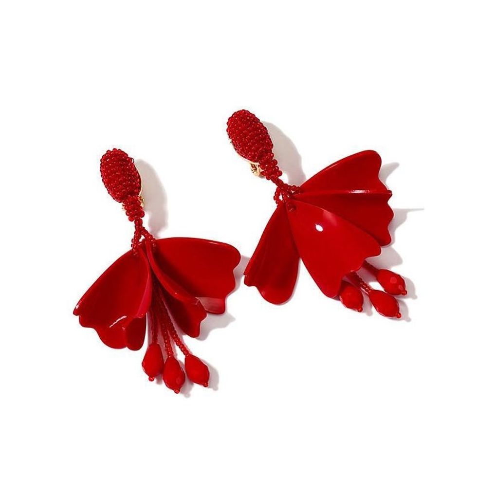 Motif Flower Queen Earrings