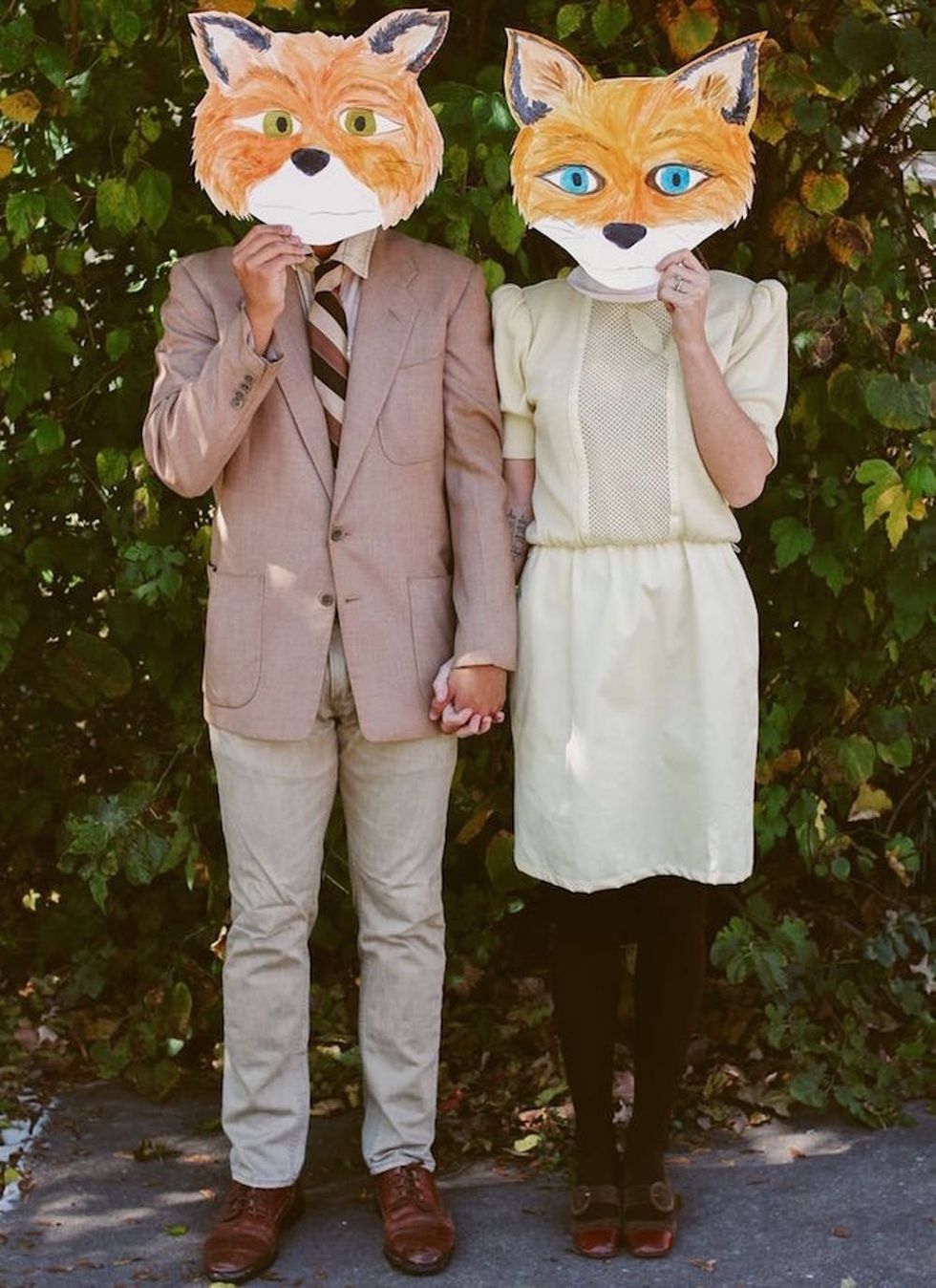 Mr. and Mrs. Fox Costume last-minute Halloween costume