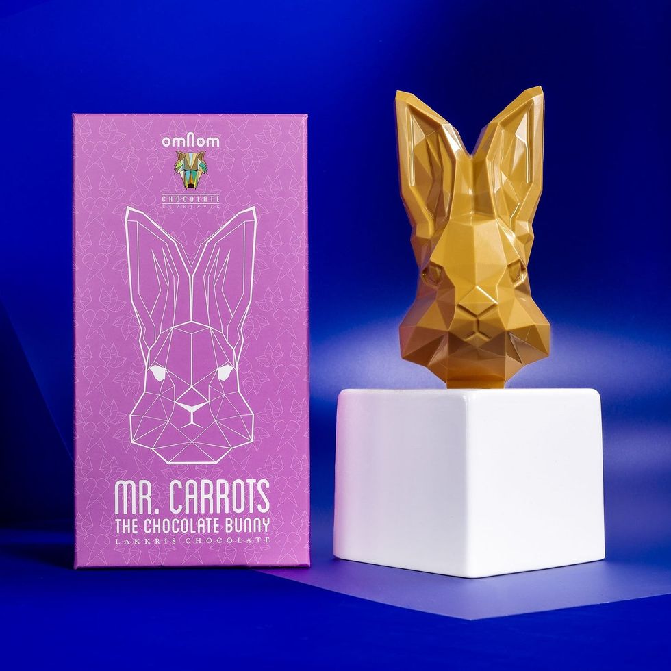 Mr. Carrots Chocolate Bunny