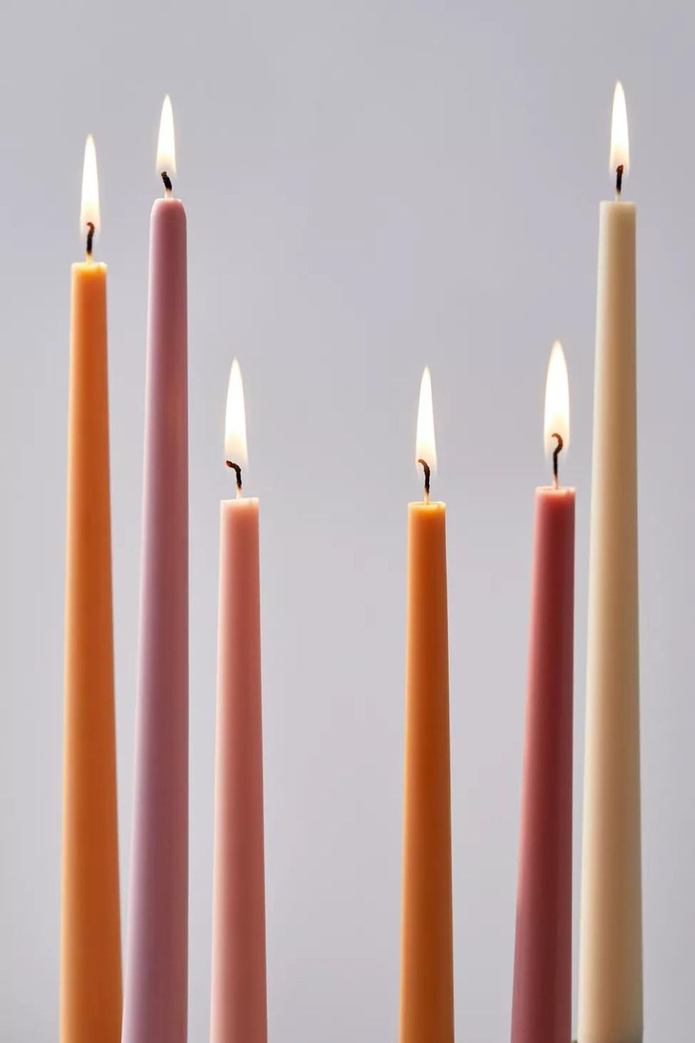 Multicolor Taper Candle - Set Of 6