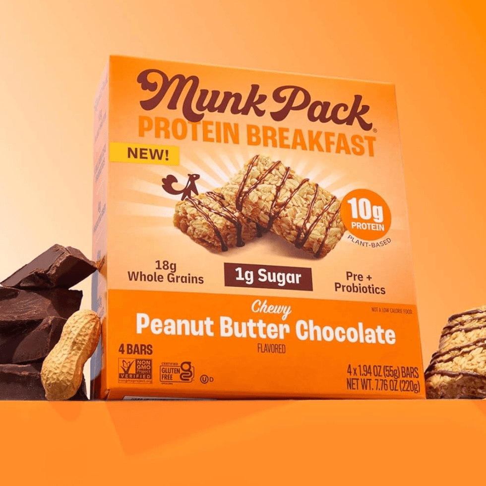 Munk Pack Peanut Butter Probiotic Protein Bars