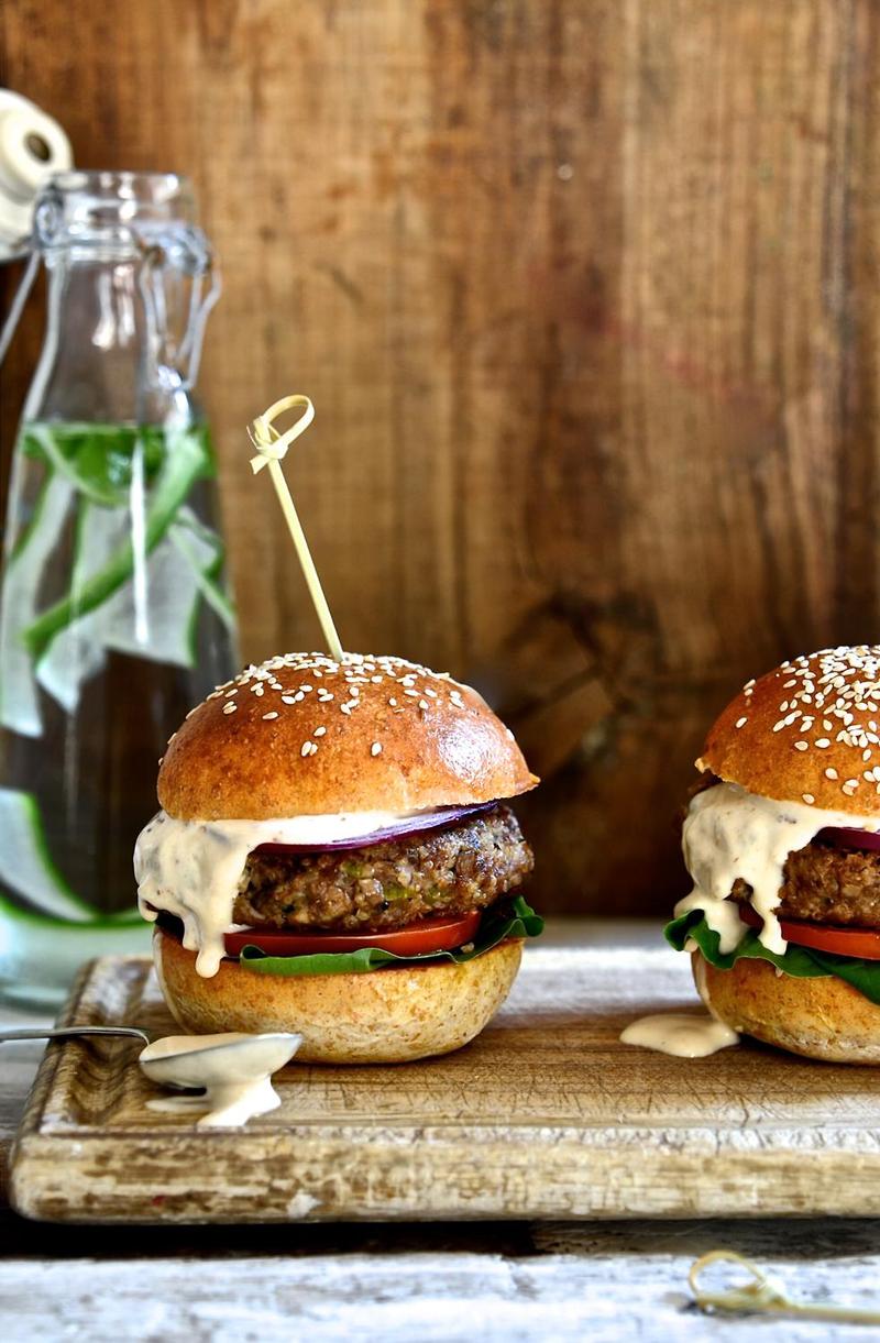 mushroom and chipotle mayo burger recipes