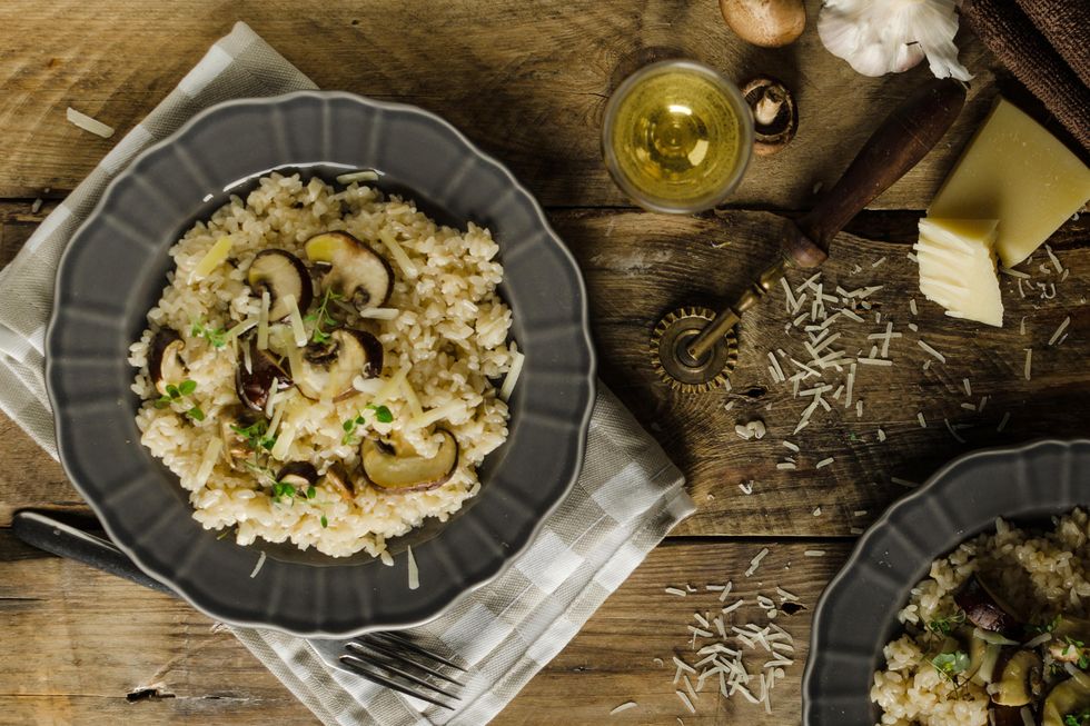 mushroom risotto