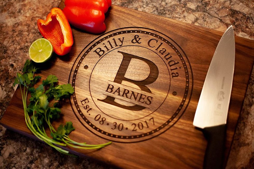 NakedWoodworks Personalized Cutting Board