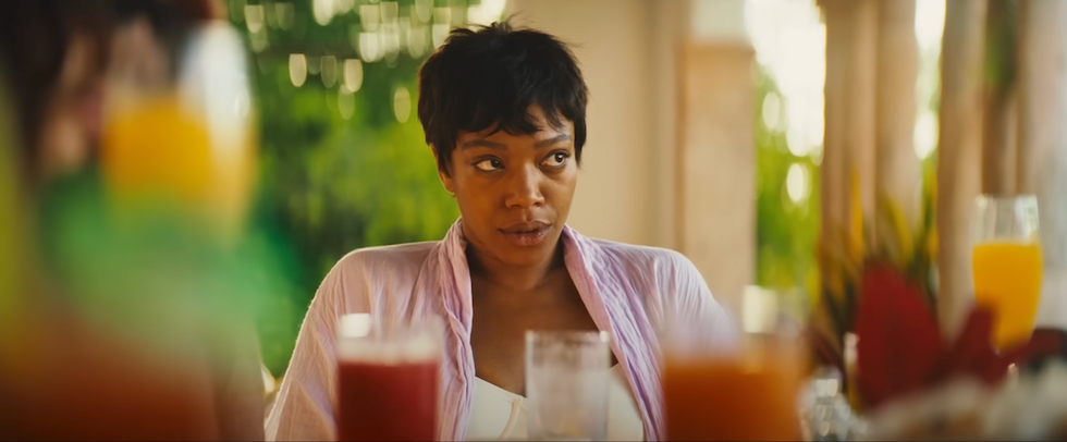 naomi ackie in blink twice directed by zoe kravitz