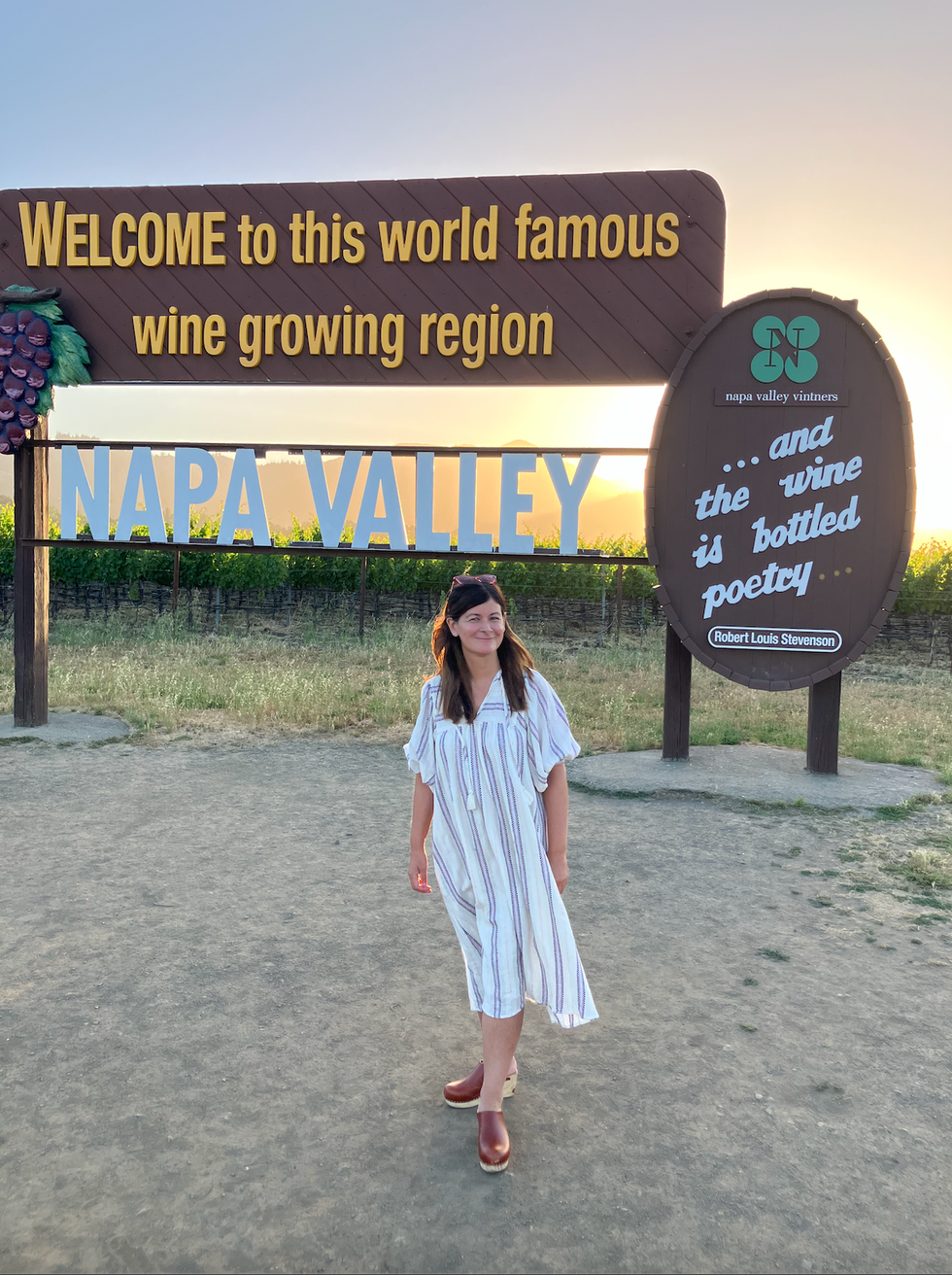 napa valley welcome sign