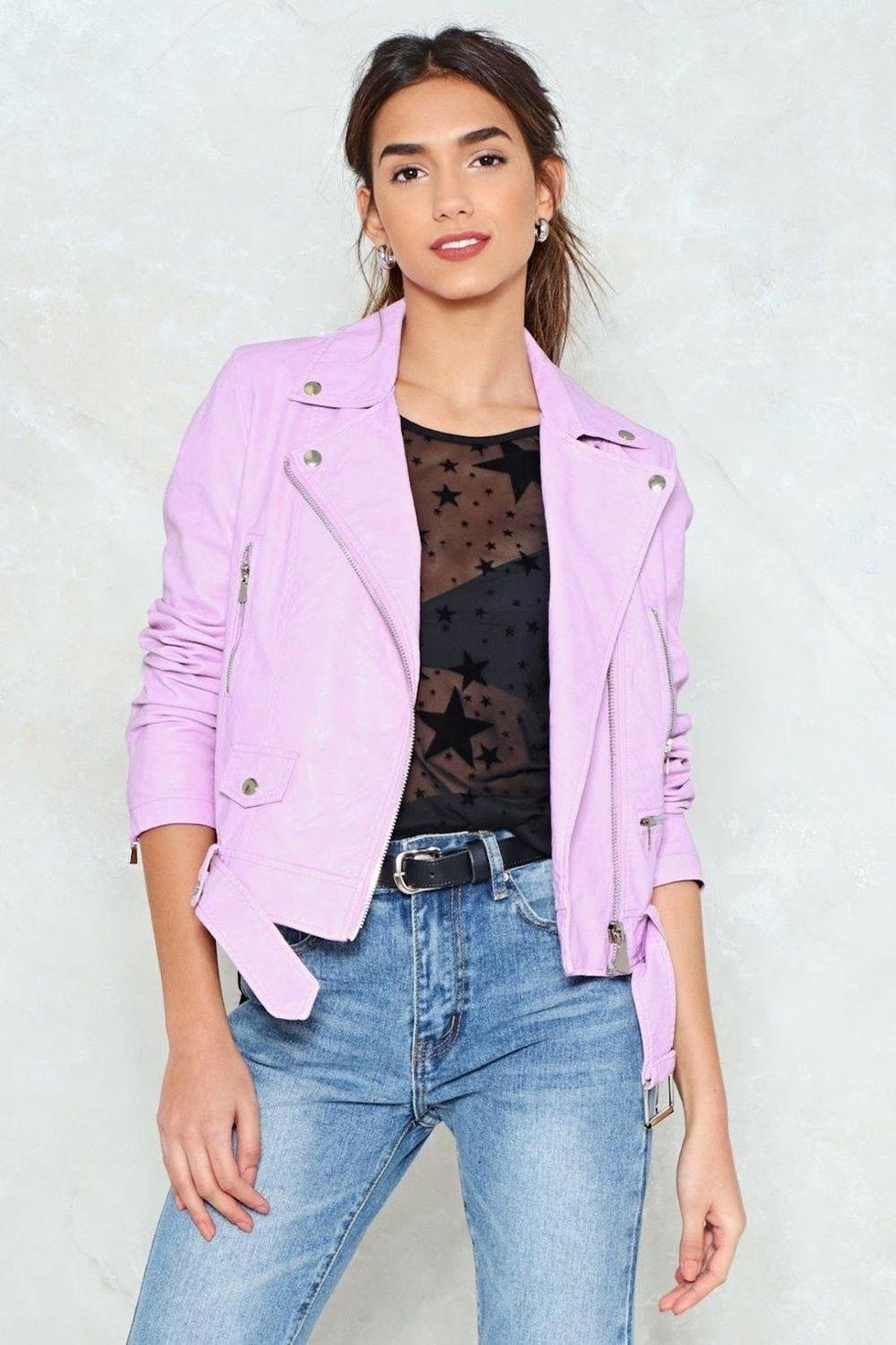 Nasty Gal Together For-Leather Moto Jacket