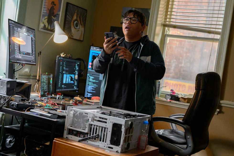 ned leeds in his new york apartment