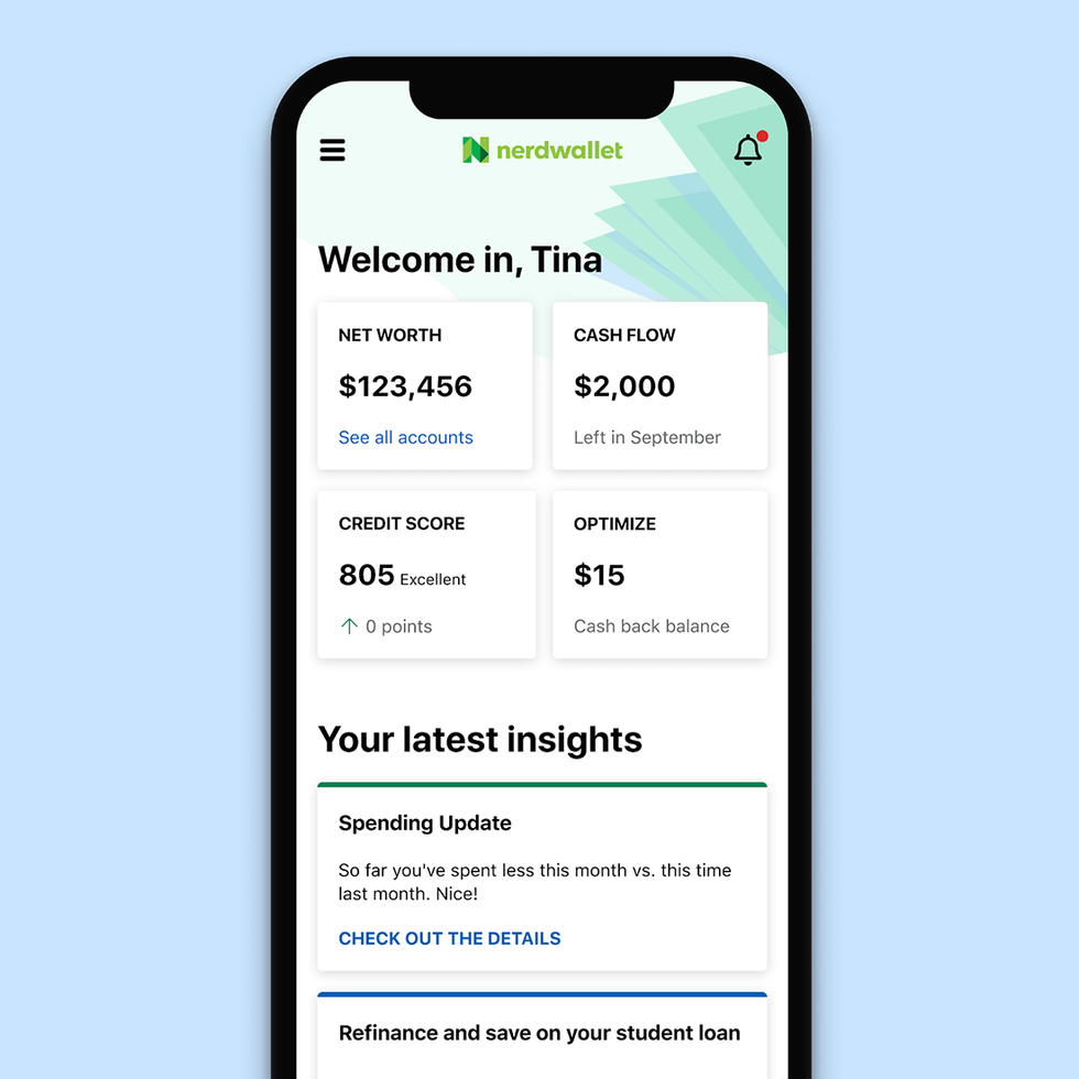 NerdWallet App Review iphone screenshot