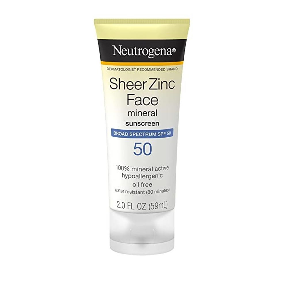 Neutrogena Sheer Zinc Oxide Dry-Touch Mineral Face Sunscreen with Broad Spectrum SPF 50