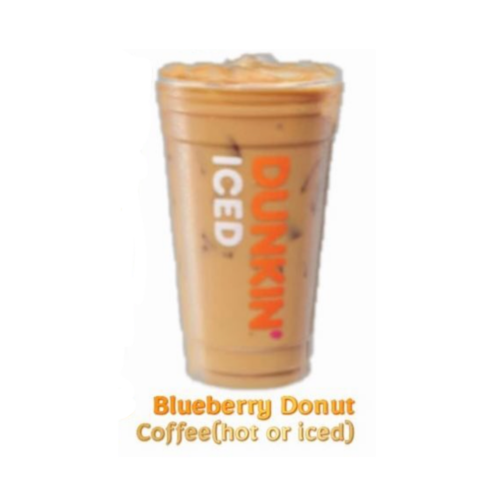 NEW! Blueberry Donut Coffee Dunkin' summer menu