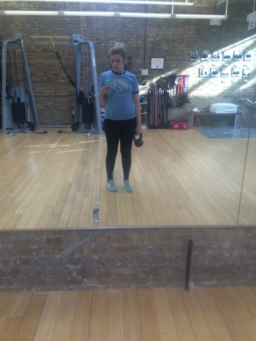 New gym, same fave t-shirt from high school