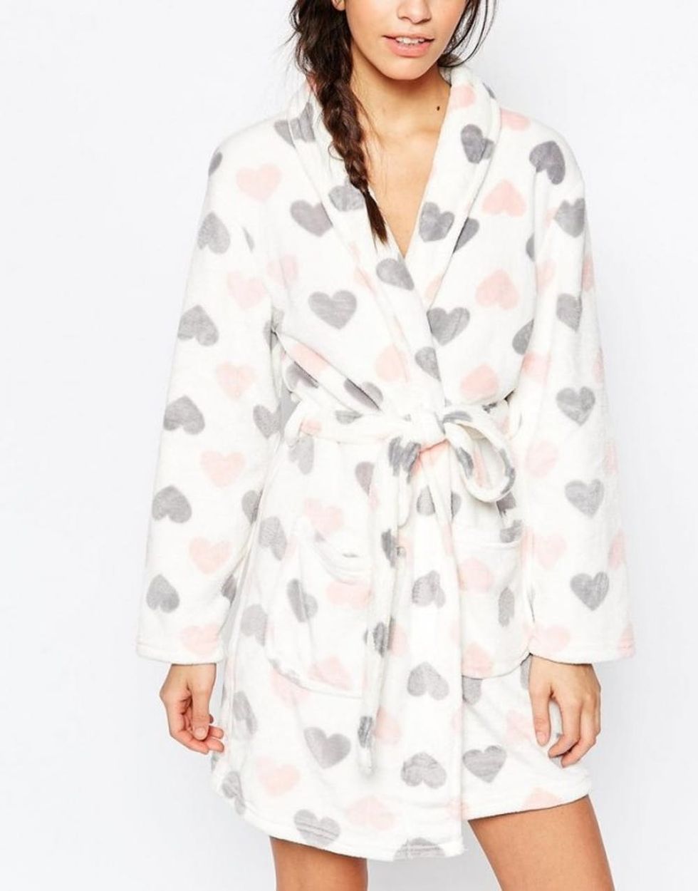 New Look Heart Printed Robe