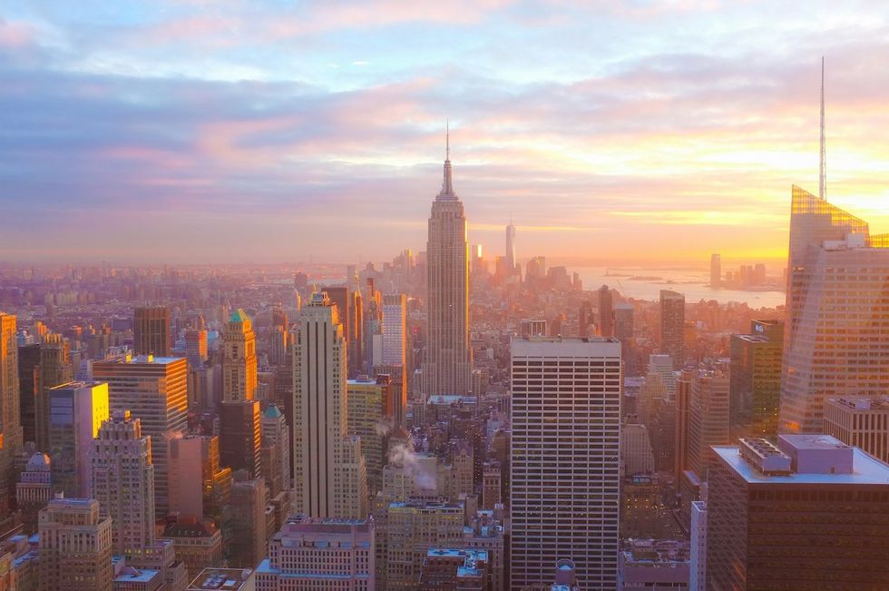 new york city at sunrise