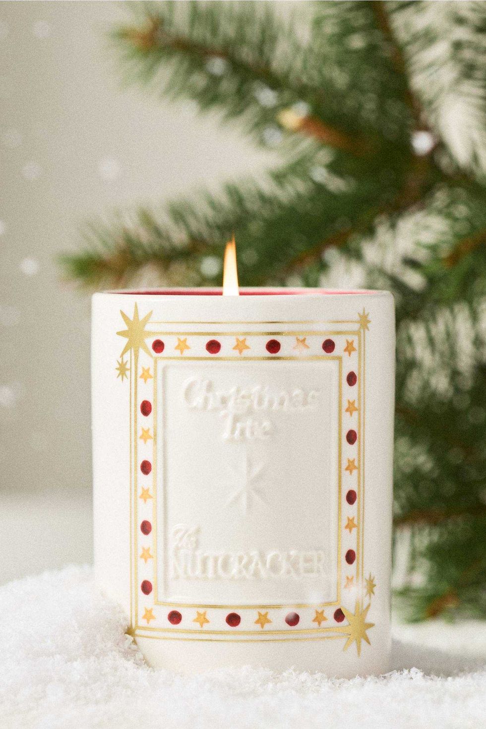 New York City Ballet Christmas Tree Woody Fresh Balsam & Cedarwood Ceramic Candle