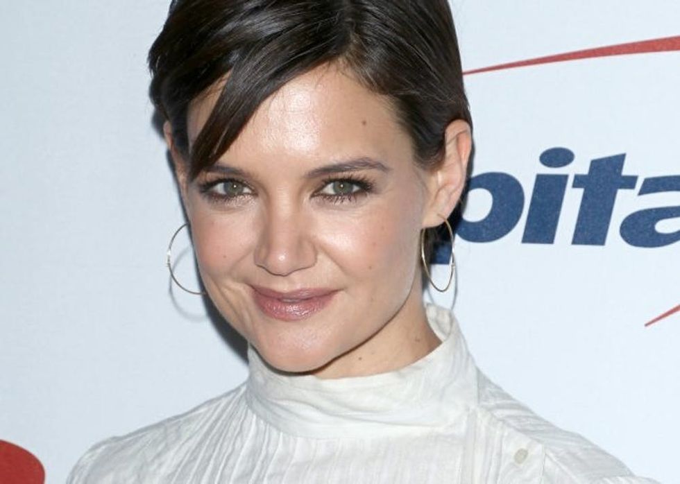 NEW YORK, NY - DECEMBER 08: Actress Katie Holmes attends the Z100's iHeartRadio Jingle Ball 2017 at Madison Square Garden on December 8, 2017 in New York City. (Photo by Jim Spellman/WireImage)