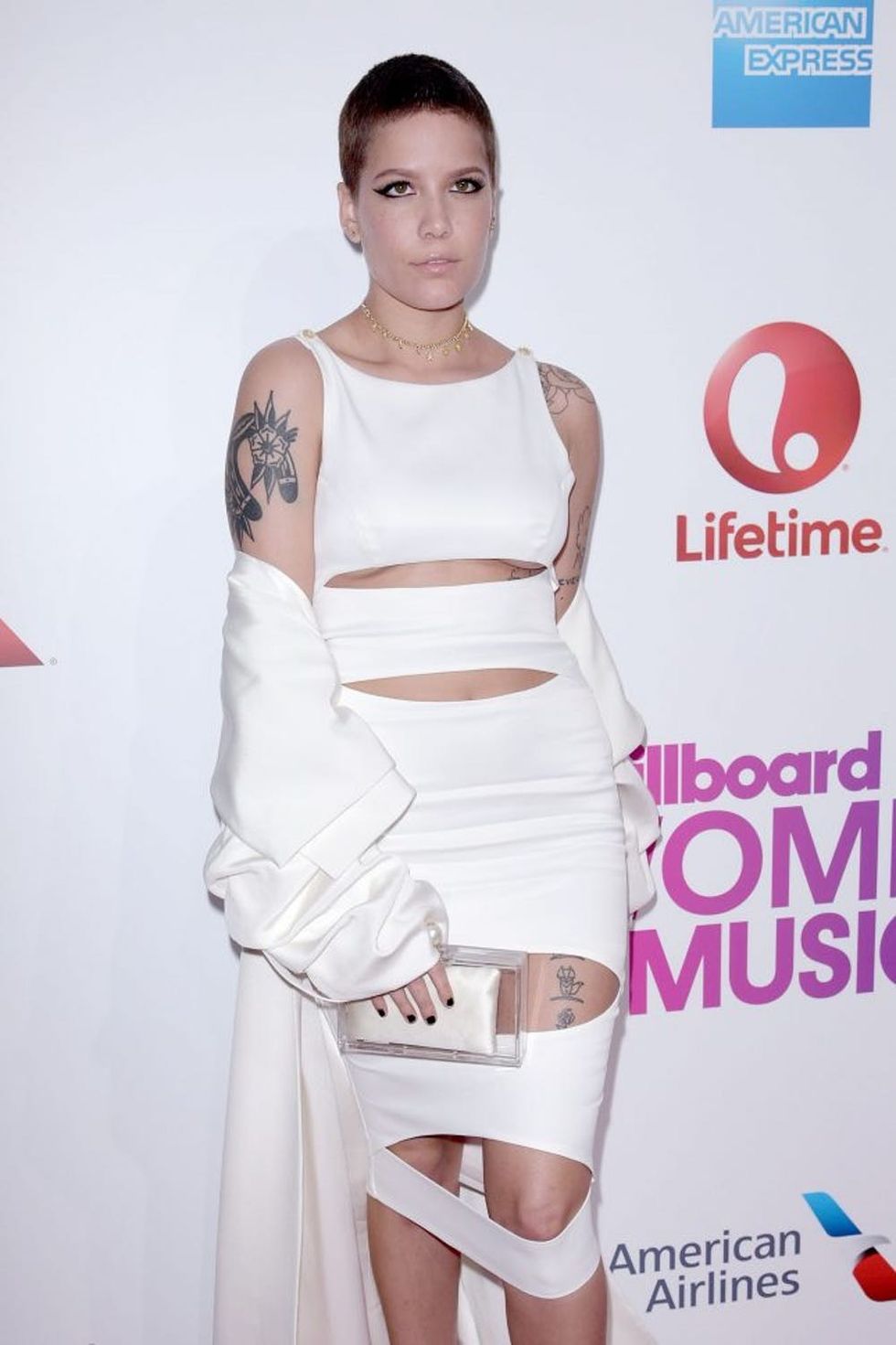 NEW YORK, NY - DECEMBER 9: Halsey attends Billboard Women in Music 2016 at Pier 36 on December 9, 2016 in New York City. (Photo by Aurora Rose/Patrick McMullan via Getty Images)