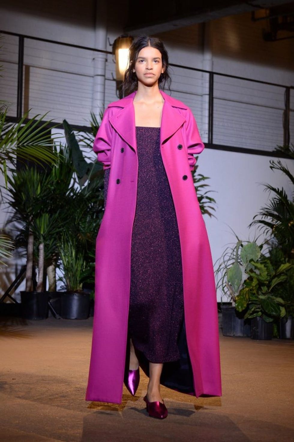 NEW YORK, NY - FEBRUARY 09: A model walks the runway at the Creatures of Comfort presentation during New York Fashion Week at Gallery 1, Skylight Clarkson Sq on February 9, 2017 in New York City. (Photo by Andrew Toth/Getty Images)