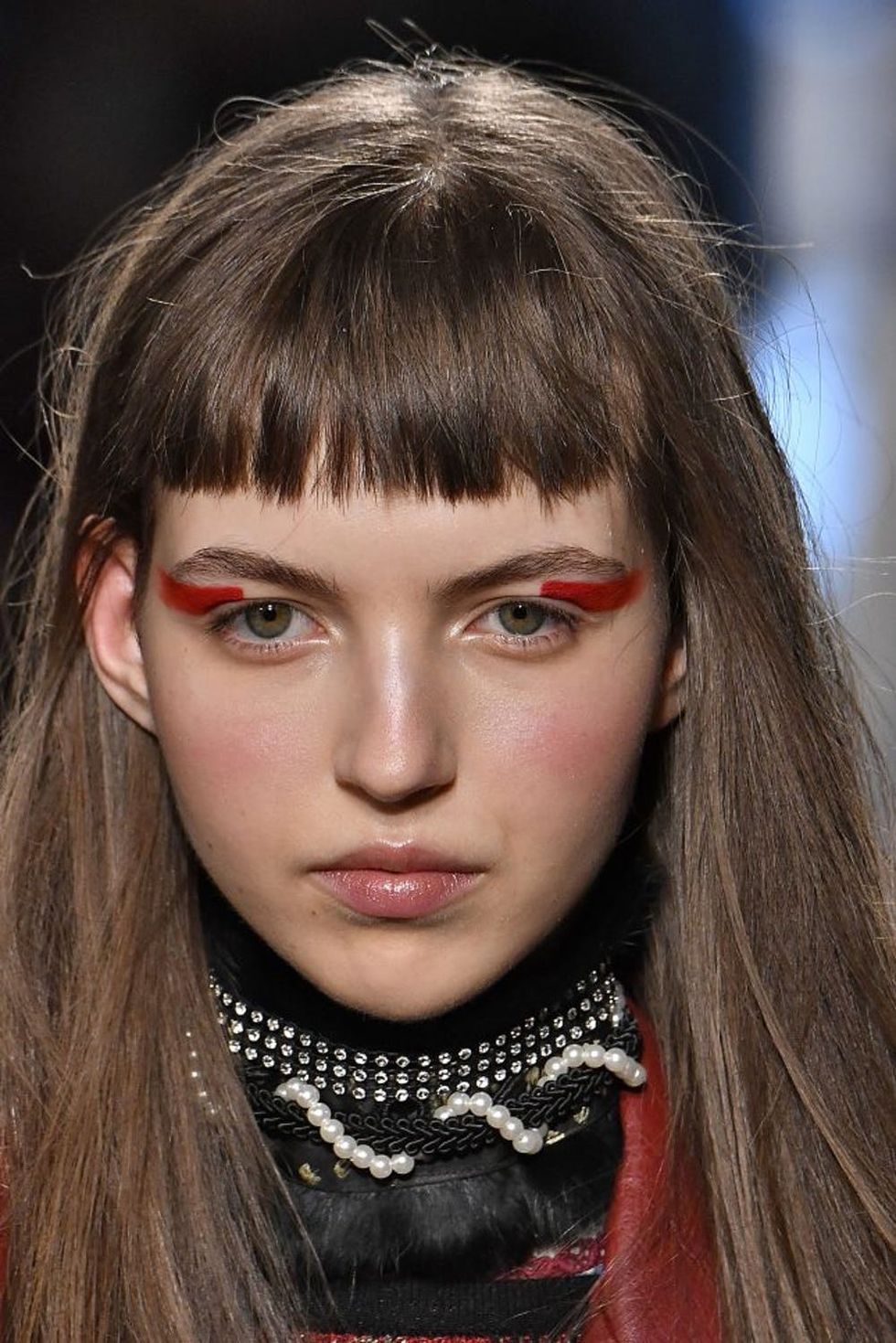 NEW YORK, NY - FEBRUARY 09: A model walks the runway at the Desigual show New York Fashion Week Fall Winter 2017-2018 on February 9, 2017 in New York City. (Photo by Victor VIRGILE/Gamma-Rapho via Getty Images)