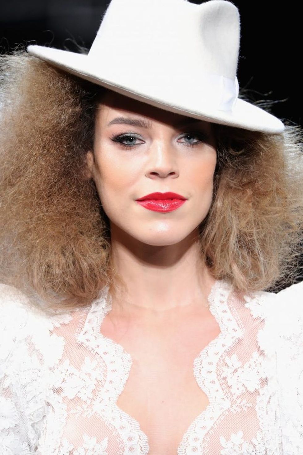 NEW YORK, NY - FEBRUARY 09: A model walks the runway at the Michael Costello show during, New York Fashion Week: The Shows at Gallery 1, Skylight Clarkson Sq on February 9, 2017 in New York City. (Photo by Neilson Barnard/Getty Images)