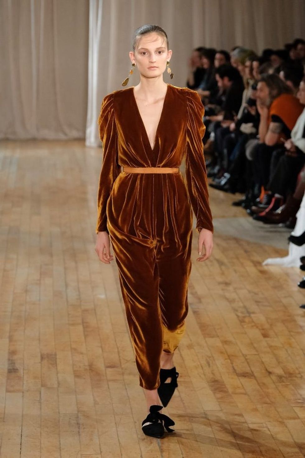 NEW YORK, NY - FEBRUARY 09: A model walks the runway at the Ulla Johnson fashion show during New York Fashion Week on February 9, 2017 in New York City. (Photo by D Dipasupil/Getty Images)