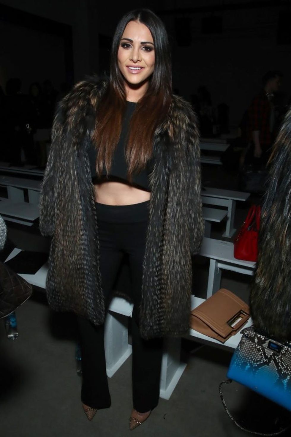 NEW YORK, NY - FEBRUARY 10: Andi Dorfman attends the Nicole Miller collection Front Row during, New York Fashion Week: The Shows at Gallery 2, Skylight Clarkson Sq on February 10, 2017 in New York City. (Photo by Astrid Stawiarz/Getty Images For New York Fashion Week: The Shows)