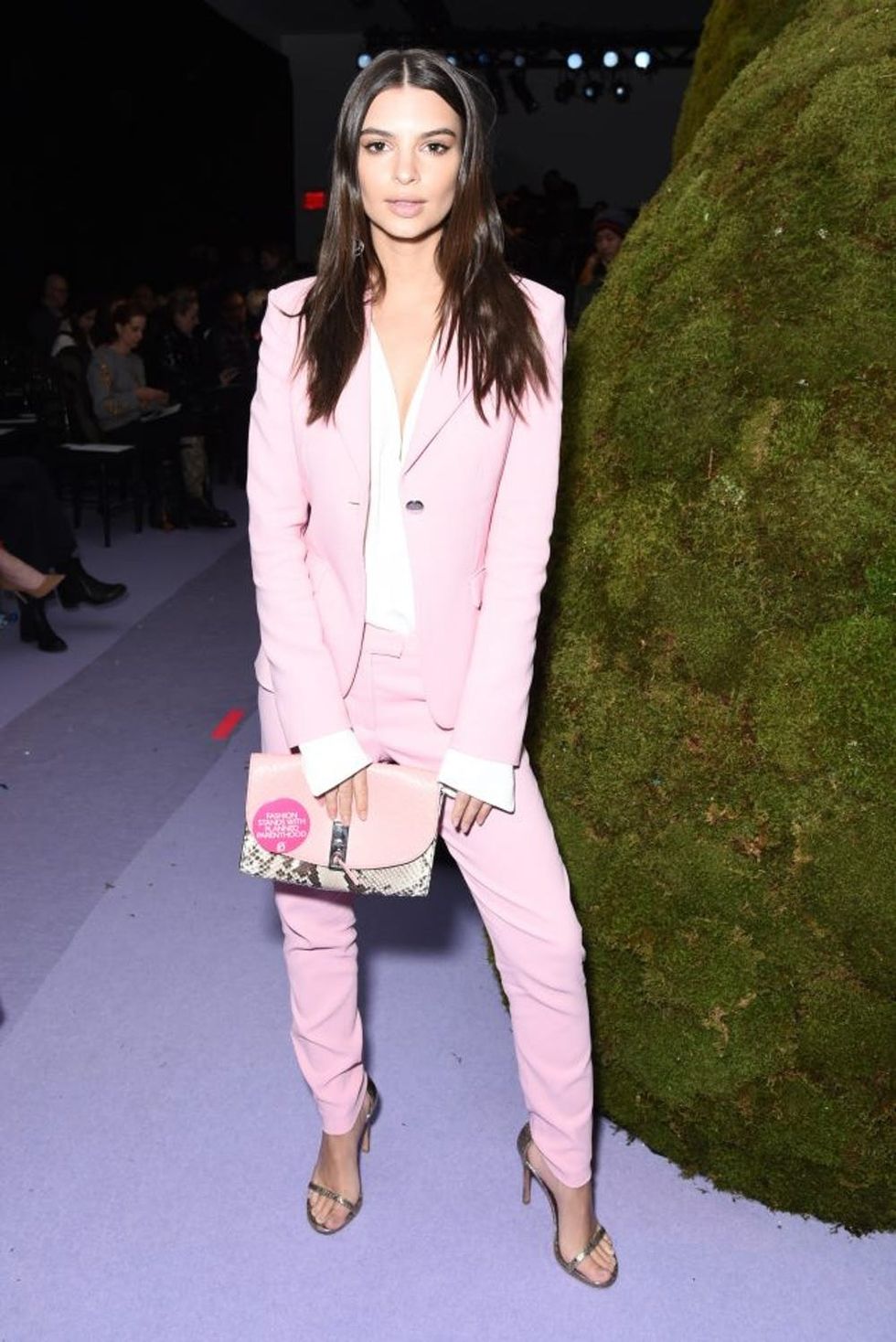 NEW YORK, NY - FEBRUARY 12: Emily Ratajkowski attends the Altuzarra Runway Show during New York Fashion Week at Spring Studios on February 12, 2017 in New York City. (Photo by Jared Siskin/Patrick McMullan via Getty Images)