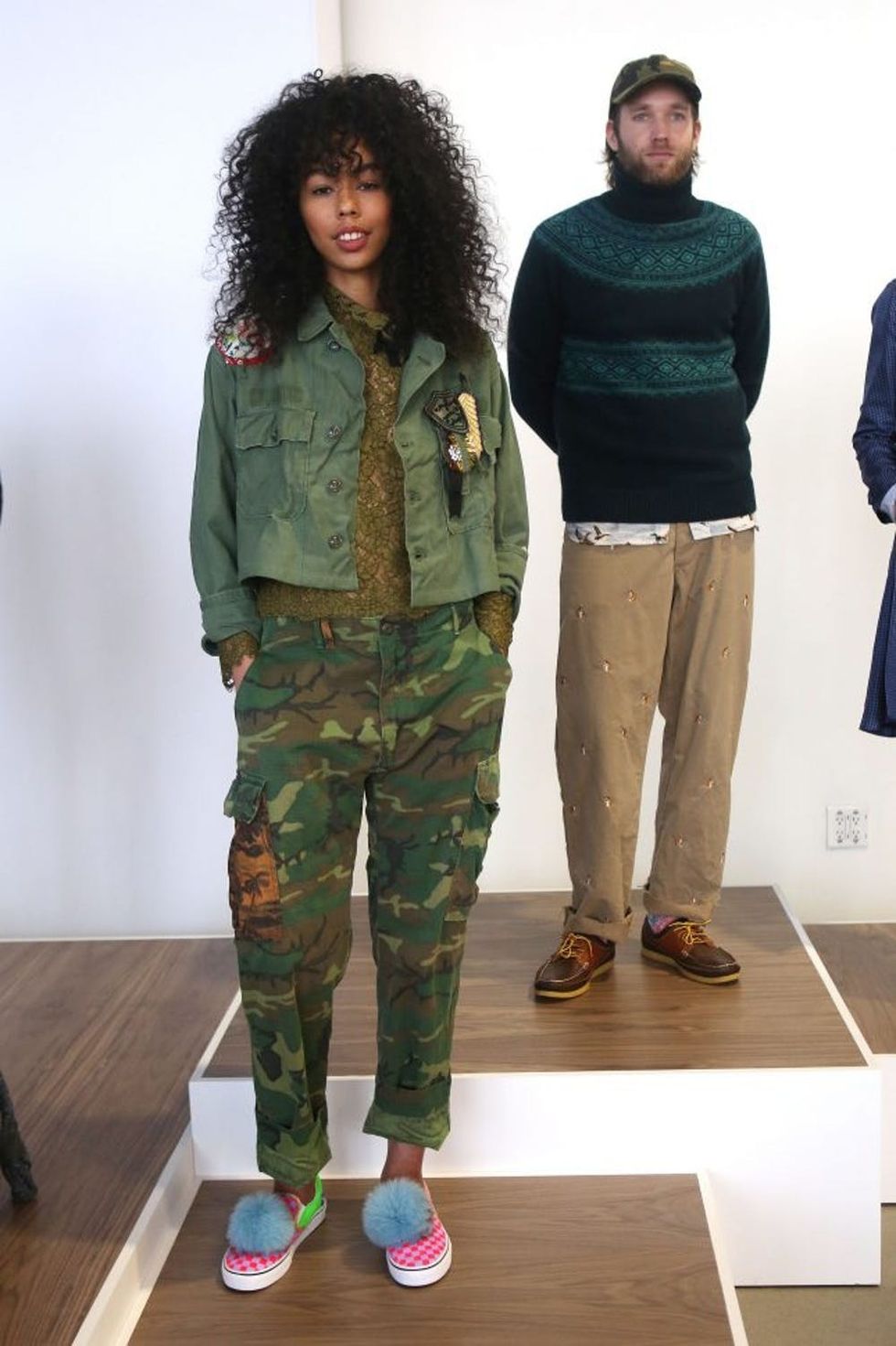 NEW YORK, NY - FEBRUARY 12: Jerzey Dean poses during the J.Crew presentation at New York Fashion Week at Spring Studios on February 12, 2017 in New York City. (Photo by Krista Kennell/Patrick McMullan via Getty Images)