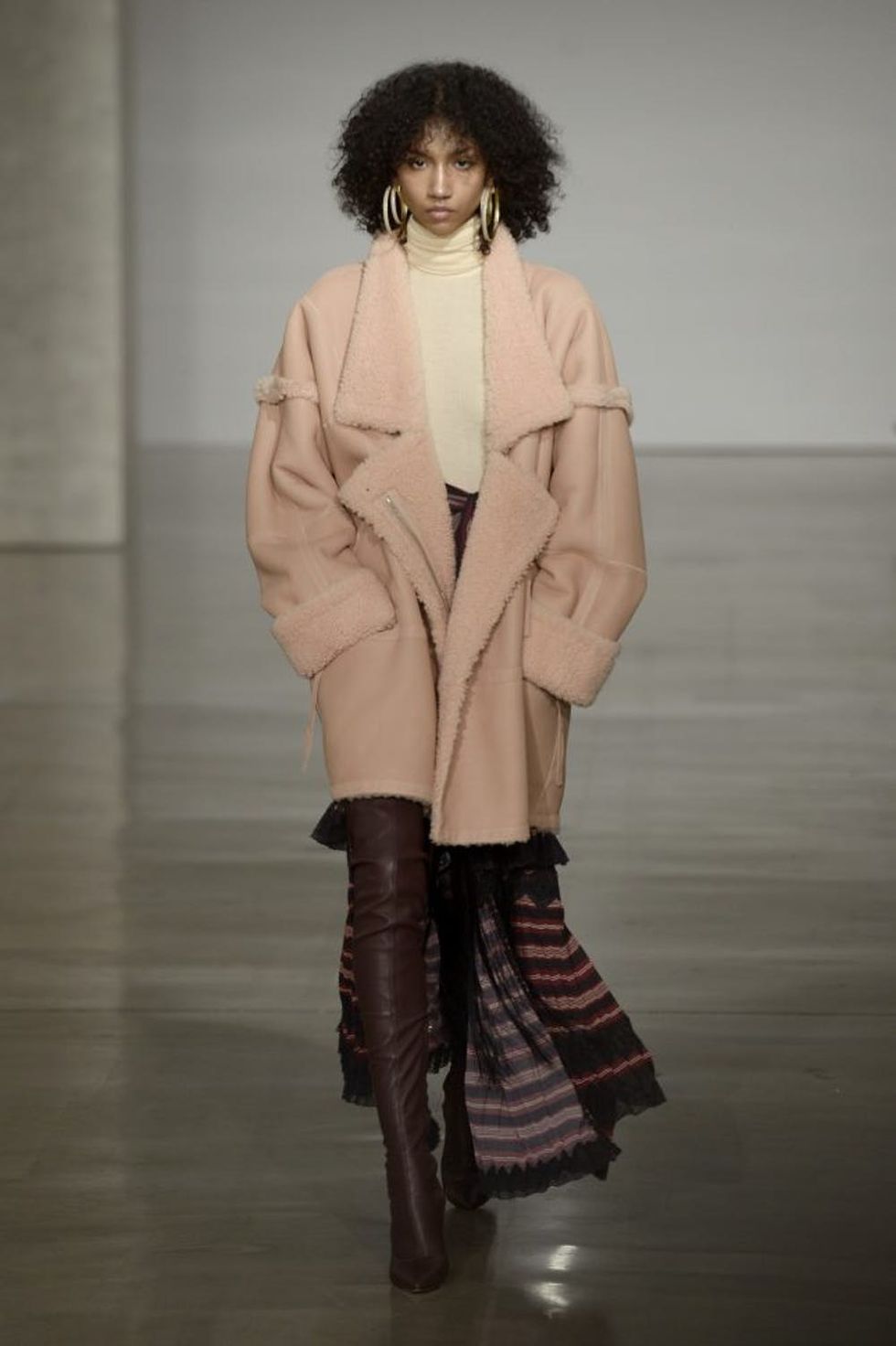 NEW YORK, NY - FEBRUARY 13: A model walks at Zimmermann Runway at New York Fashion Week on February 13, 2017 in New York City. (Photo by Fernanda Calfat/Getty Images)