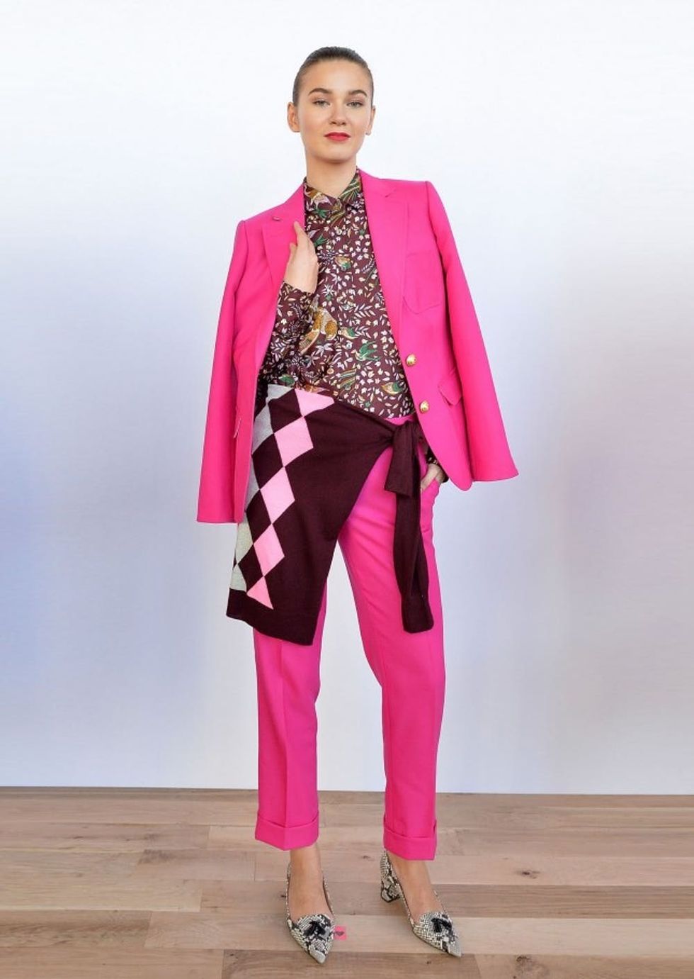 NEW YORK, NY - FEBRUARY 14: A model poses at J.Crew presentation during Fall 2016 New York Fashion Week at Spring Studios on February 14, 2016 in New York City. (Photo by Slaven Vlasic/Getty Images)