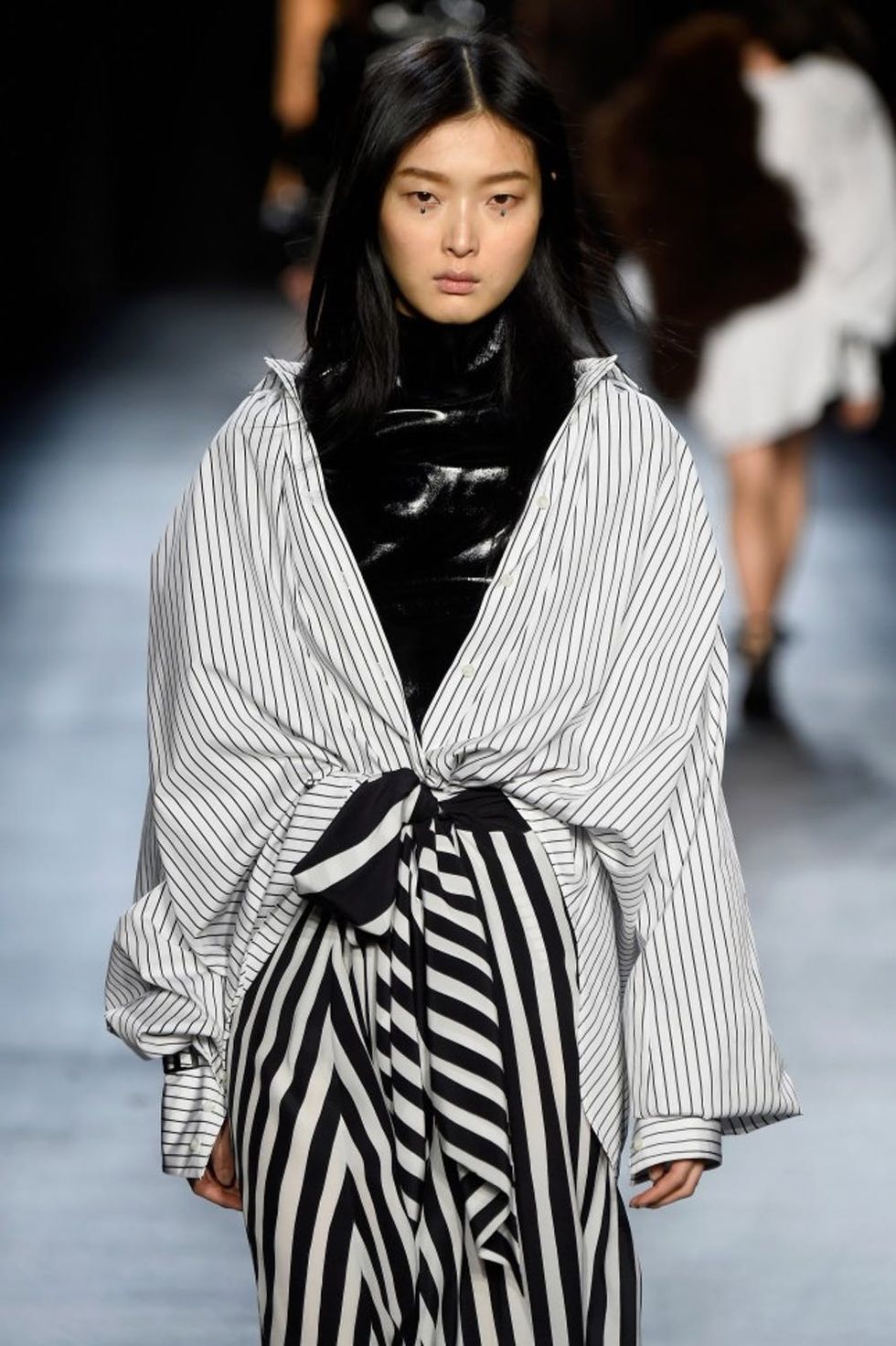 NEW YORK, NY - FEBRUARY 14: A model walks the runway wearing Tome Fall 2016 during New York Fashion Week: The Shows at The Dock, Skylight at Moynihan Station on February 14, 2016 in New York City. (Photo by Frazer Harrison/Getty Images for NYFW: The Shows)