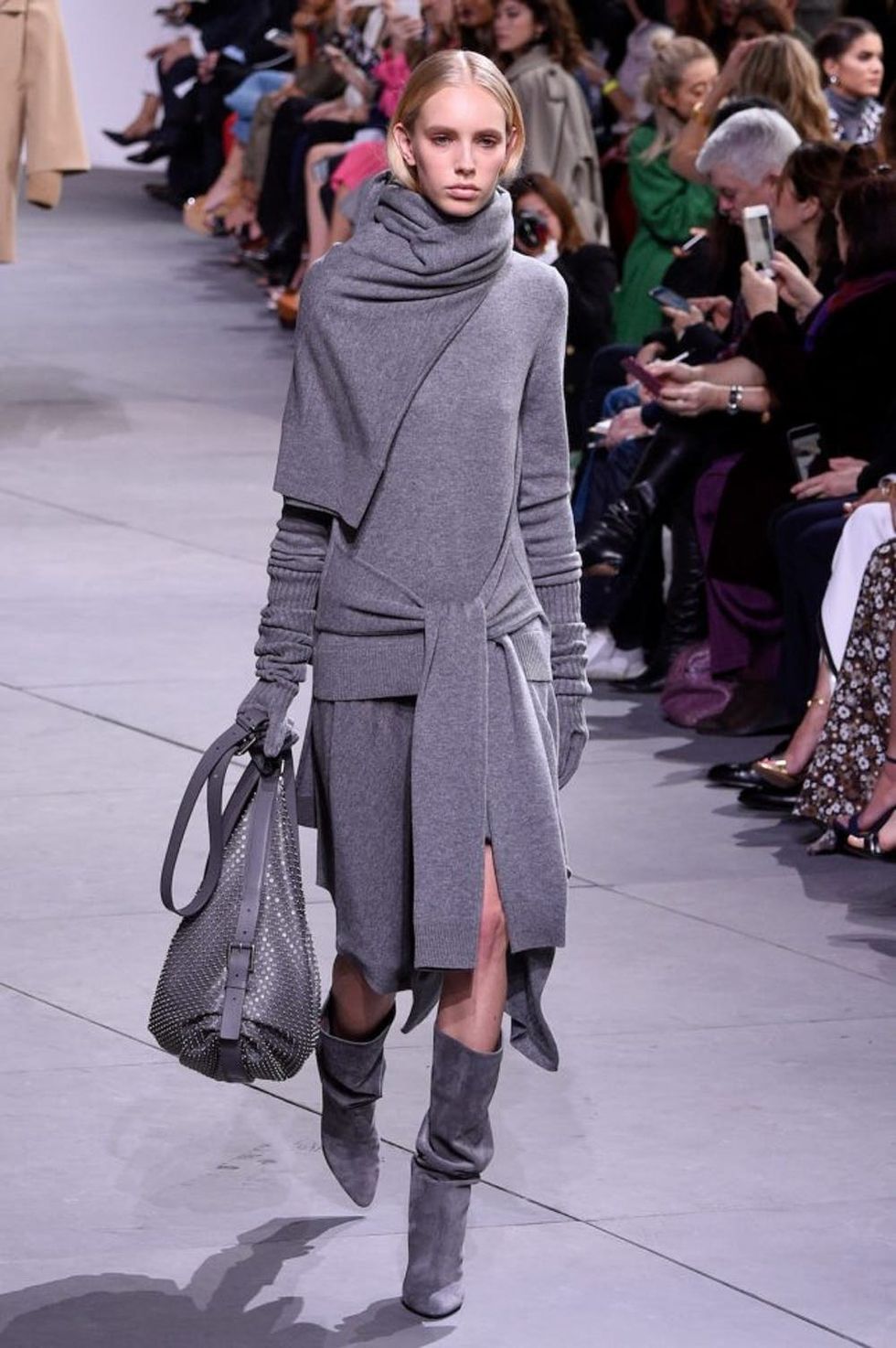 NEW YORK, NY - FEBRUARY 15: Jessie Bloemendaal walks the runway at the Michael Kors Collection Fall 2017 show at Spring Studios on at Spring Studios on February 15, 2017 in New York City. (Photo by Peter White/WireImage)