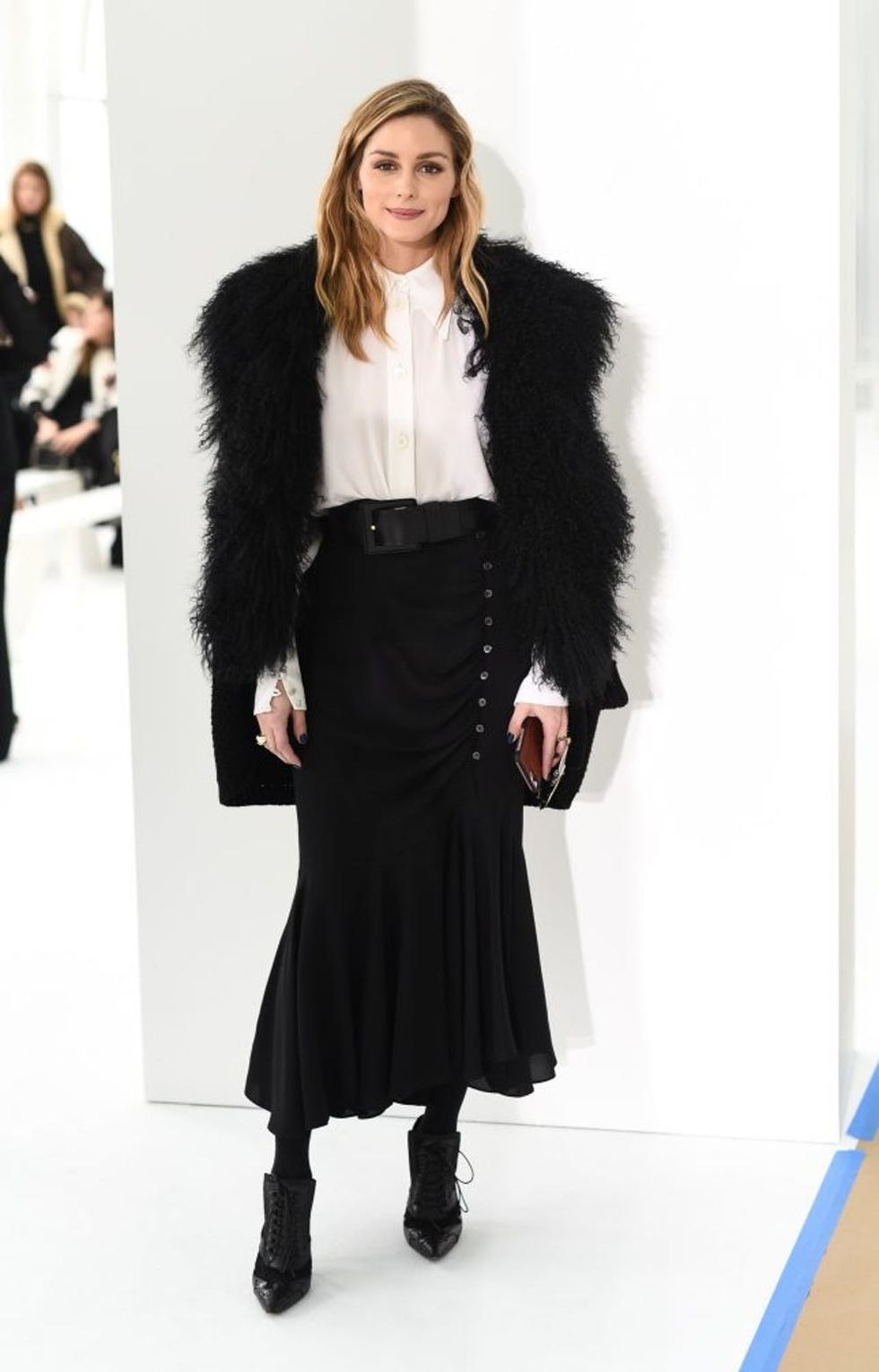 NEW YORK, NY - FEBRUARY 15: Olivia Palermo poses front row at the Delpozo Runway Show during New York Fashion Week at Pier 59 Studios on February 15, 2017 in New York City. (Photo by Jared Siskin/Patrick McMullan via Getty Images)