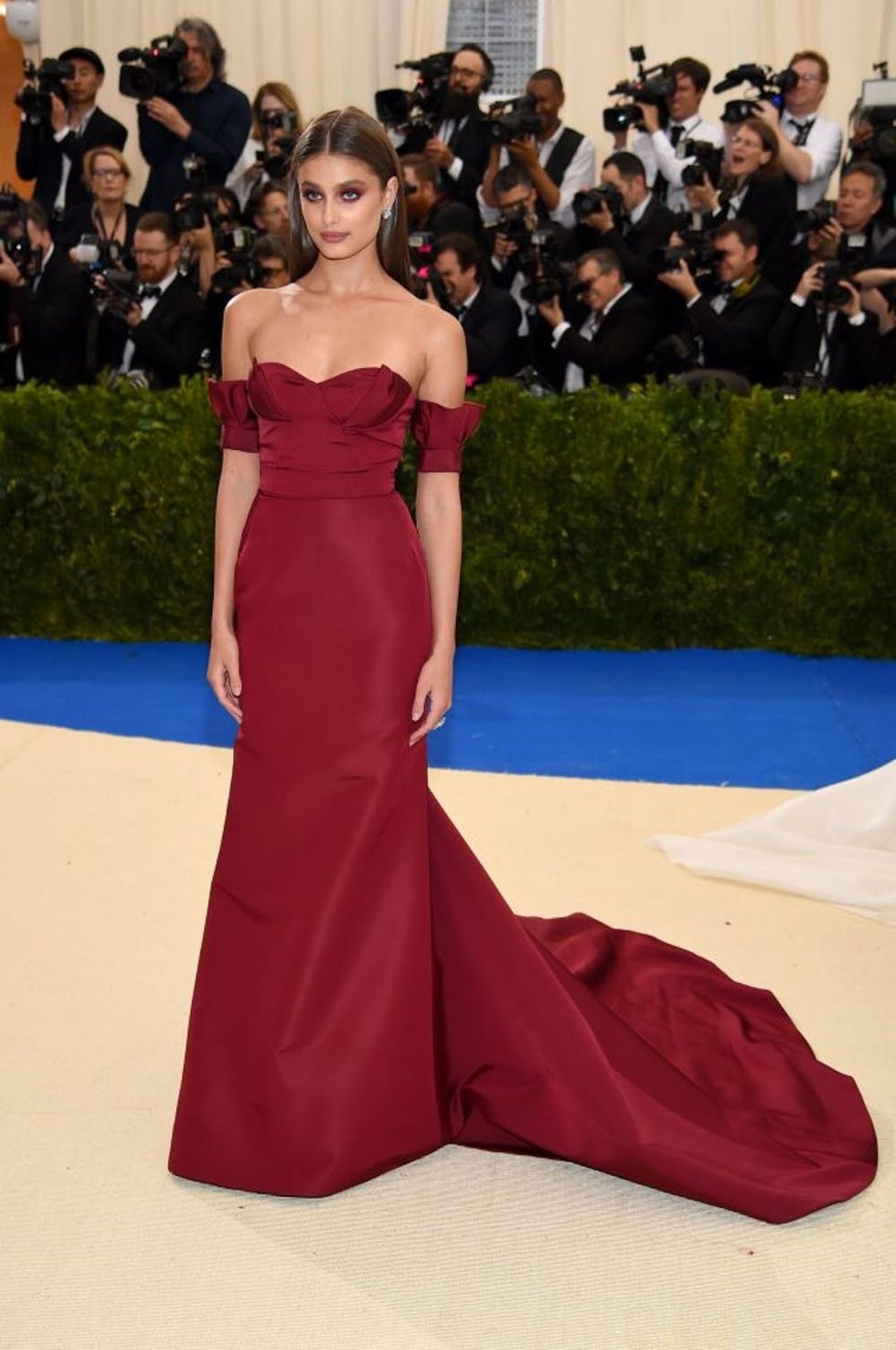 NEW YORK, NY - MAY 01: Taylor Hill attends the "Rei Kawakubo/Comme des Garcons: Art Of The In-Between" Costume Institute Gala at Metropolitan Museum of Art on May 1, 2017 in New York City. (Photo by Dimitrios Kambouris/Getty Images)