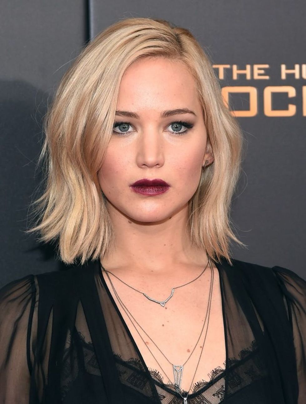 NEW YORK, NY - NOVEMBER 18: Jennifer Lawrence attends "The Hunger Games: Mockingjay- Part 2" New York Premiere at AMC Loews Lincoln Square 13 theater on November 18, 2015 in New York City. (Photo by Michael Loccisano/Getty Images)