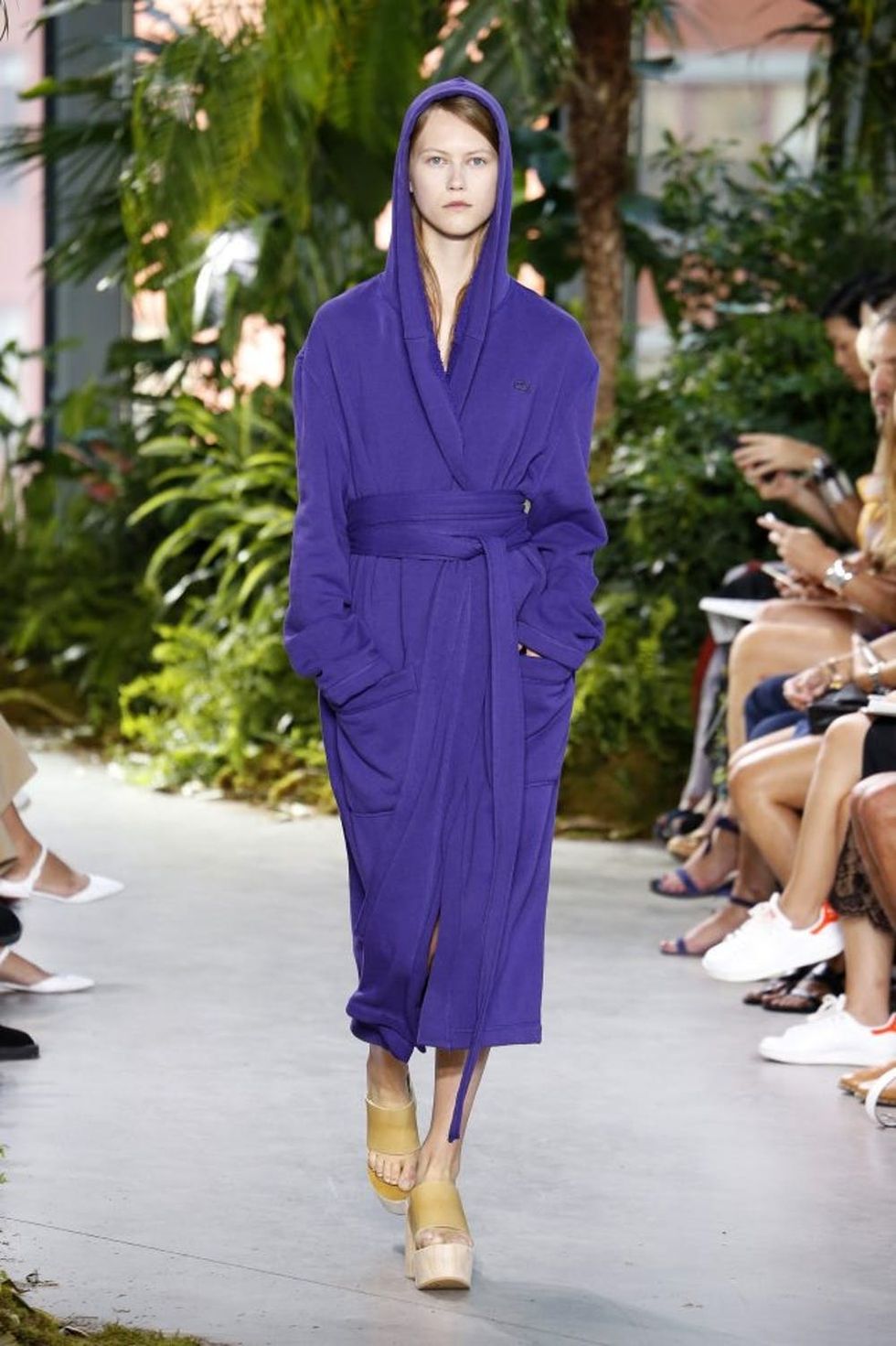 NEW YORK, NY - SEPTEMBER 10: A model walks the runway at the Lacoste designed by Felipe Oliveira Baptista show at Spring Studios on September 10, 2016 in New York City. (Photo by Estrop/Getty Images)