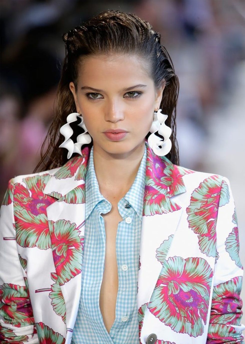 NEW YORK, NY - SEPTEMBER 11: A model walks the runway at the Kerastase Paris at Altuzarra S/S 2016 Show during New York Fashion Week at Spring Studios on September 11, 2016 in New York City. (Photo by JP Yim/Getty Images for Kerastase)