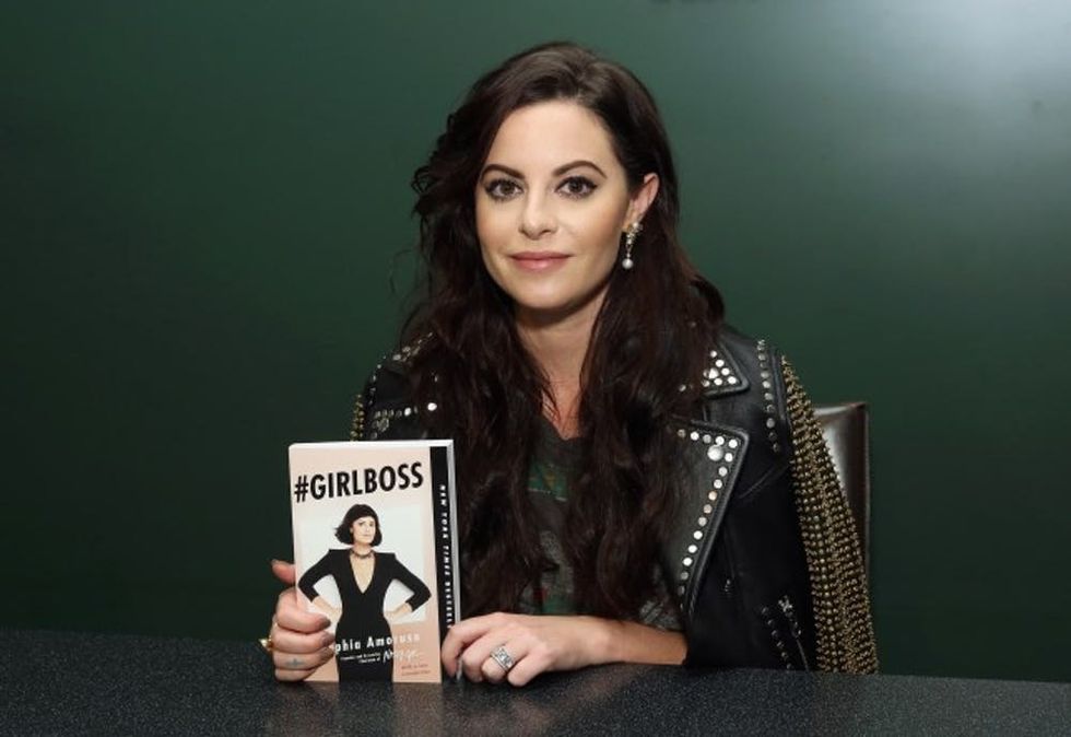 NEW YORK, NY - SEPTEMBER 29: Nasty Gal Founder/ author Sophia Amoruso attends Sophia Amoruso's launch event for the paperback of #GIRLBOSS, in conversation with Amy Astley, EIC of Teen Vogue at Barnes & Noble Union Square on September 29, 2015 in New York City. (Photo by Cindy Ord/Getty Images for Sophia Amoruso)