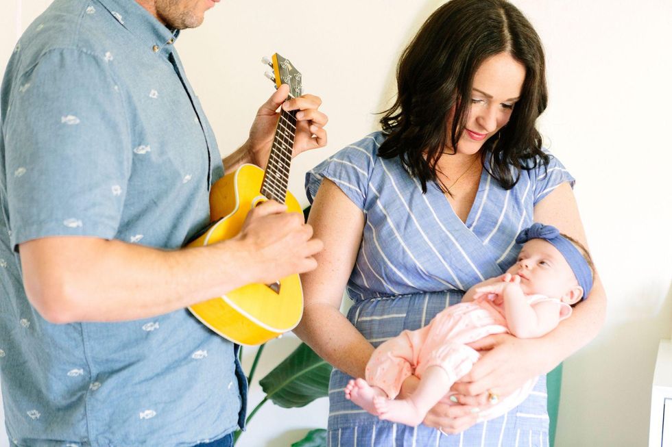 newborn baby with parents