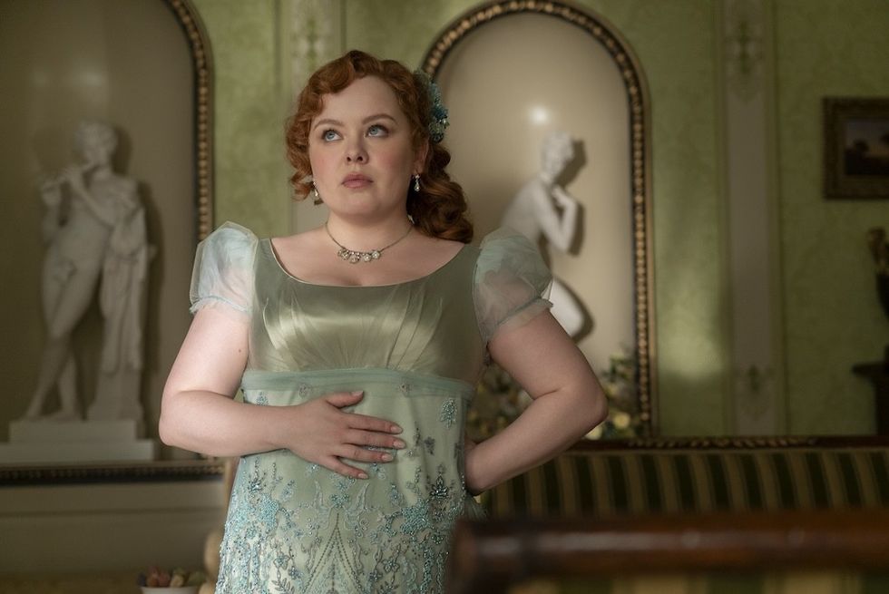 nicola coughlan as penelope featherington in bridgerton season 3