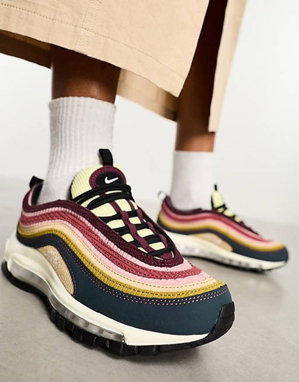 Nike Air Max 97 sneakers in cord mix