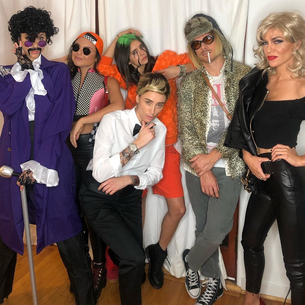 Nina Dobrev and Jessica Szohr halloween party