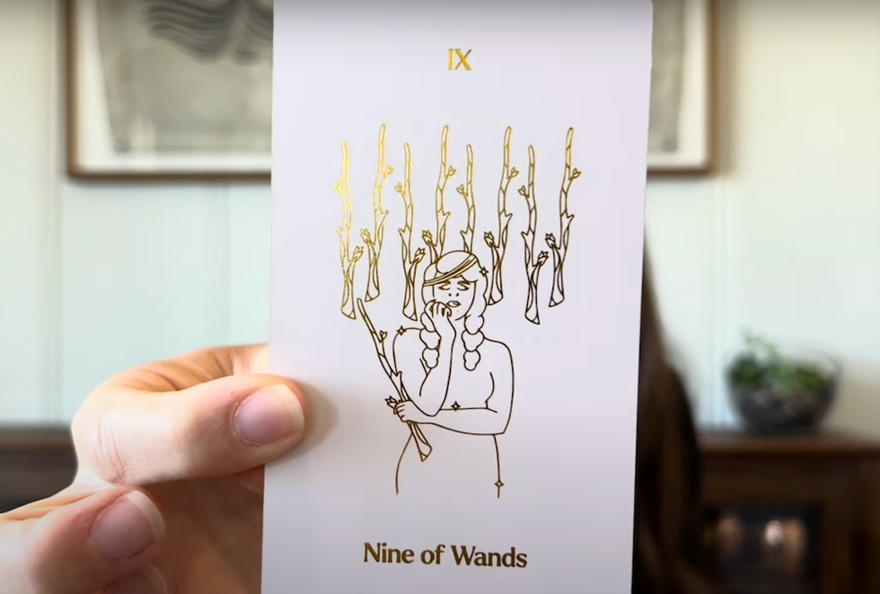 Nine of Wands Tarot Card
