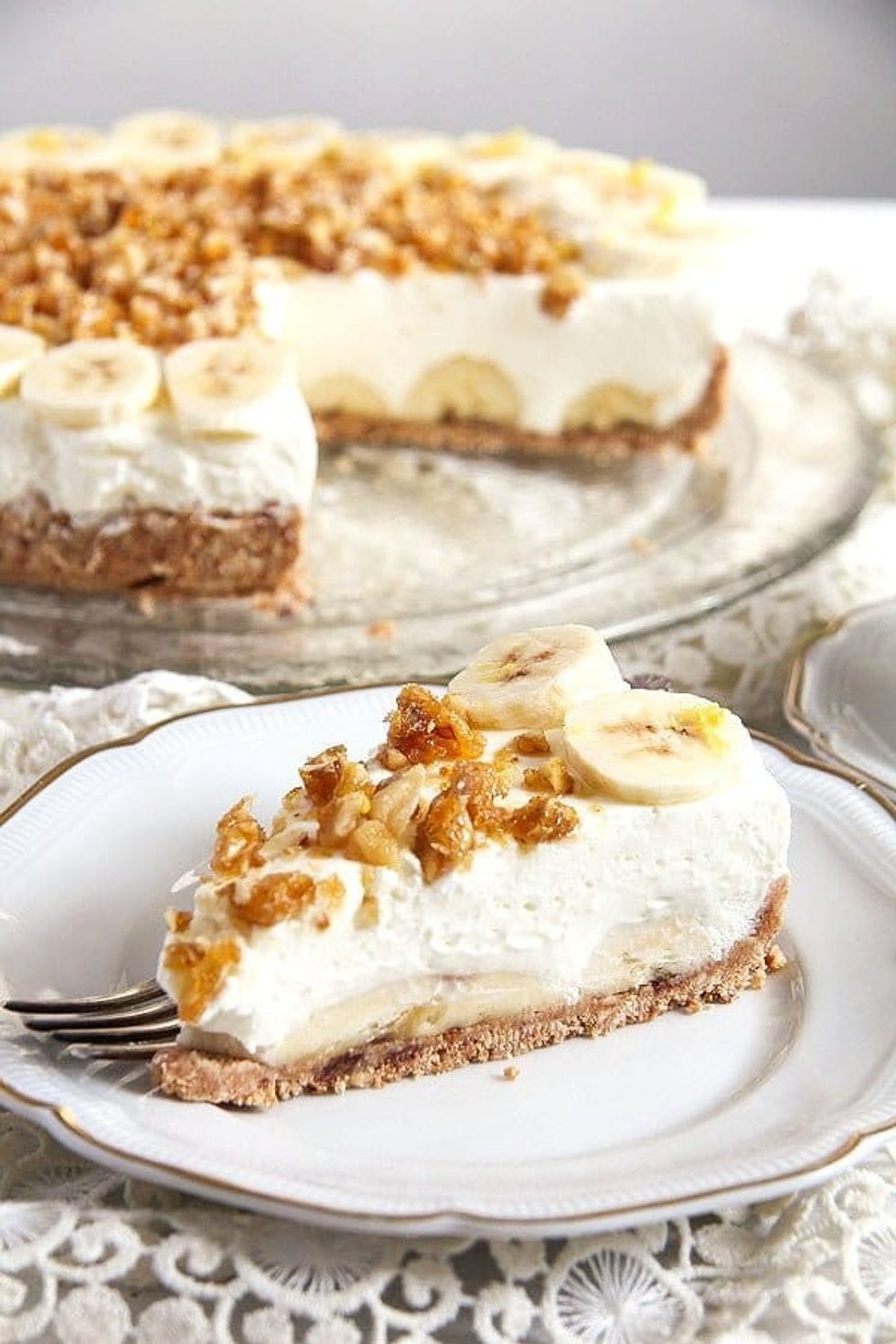 No-Bake Caramel Banana Pie