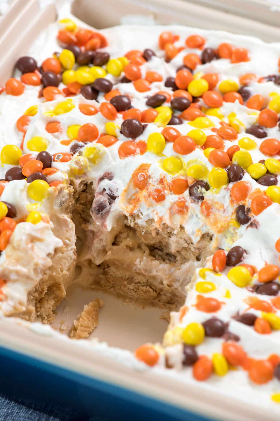 No Bake Peanut Butter Icebox Cake