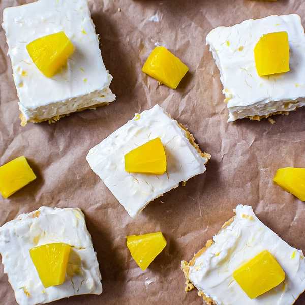 No-Bake Pineapple Cheesecake Bars