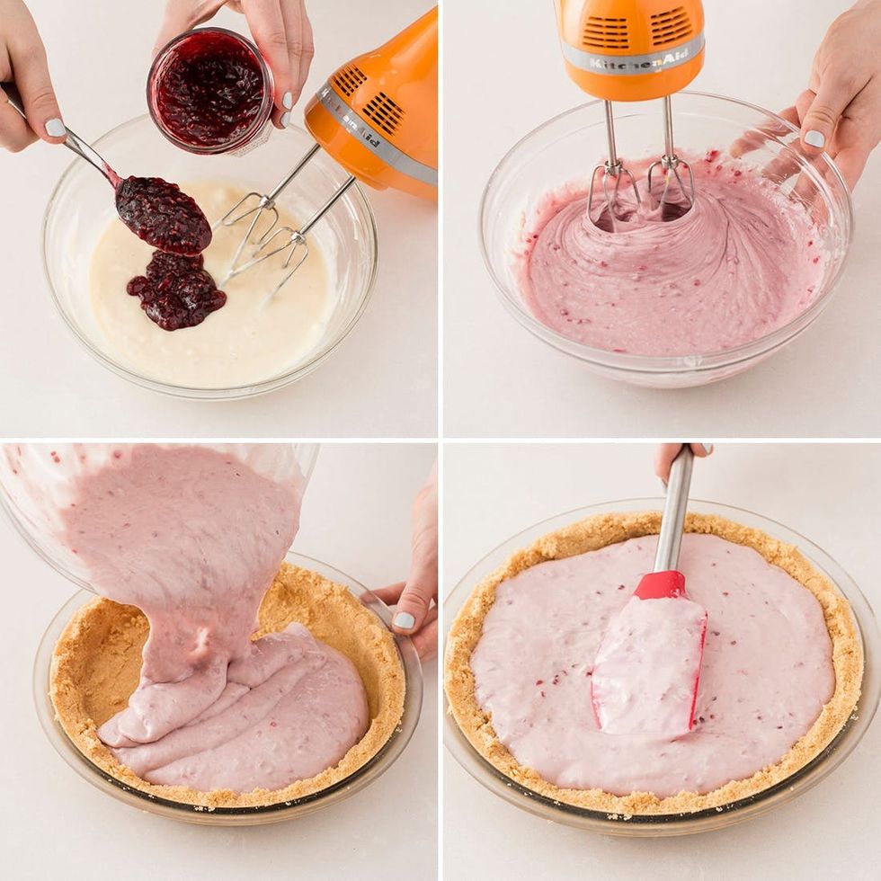 no-bake raspberry pie filling