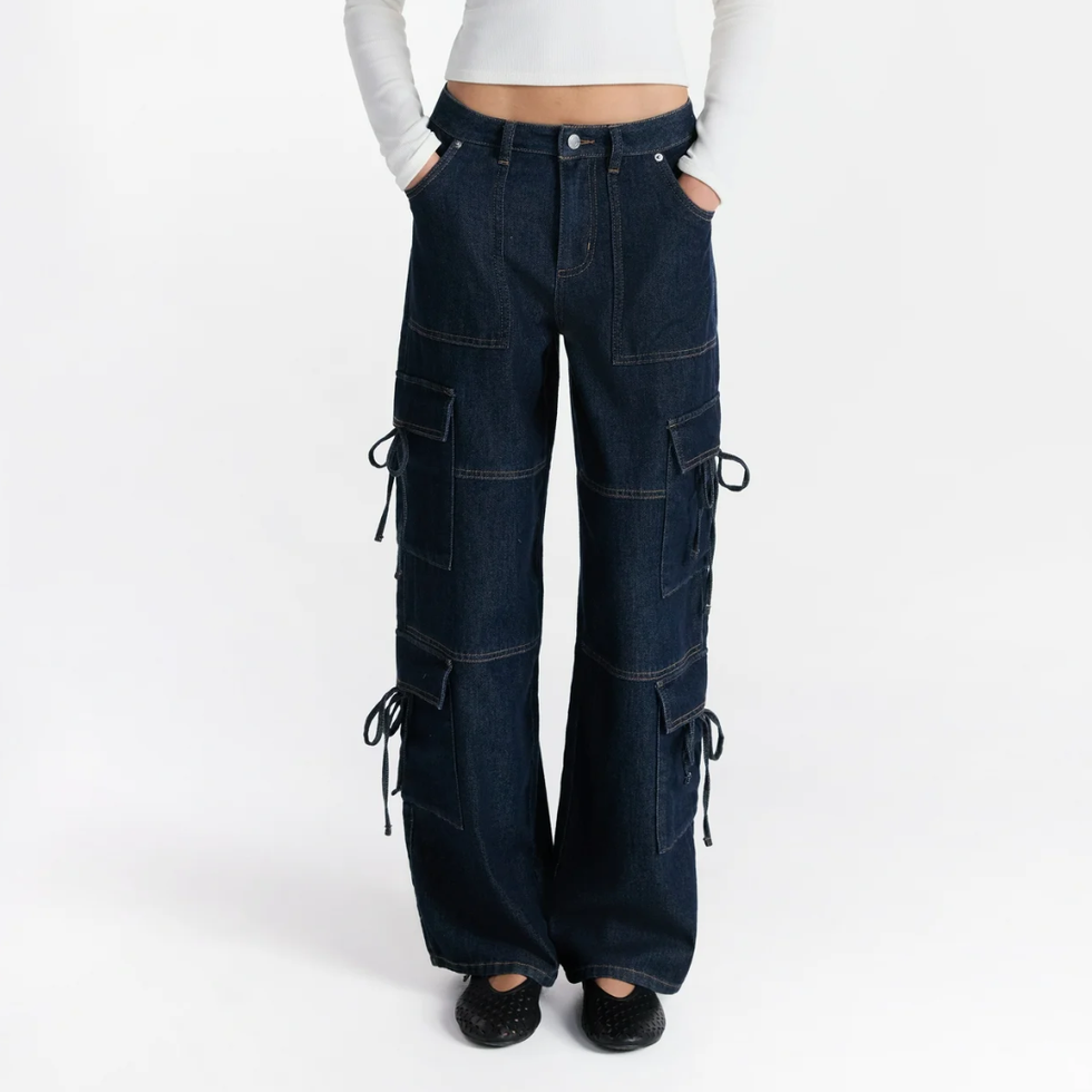 No Boundaries Bow Cargo Jeans